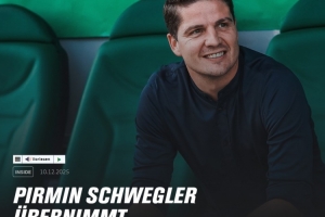 曾是拜仁首席球探！官方：施韦格勒出任沃尔夫斯堡体育总监